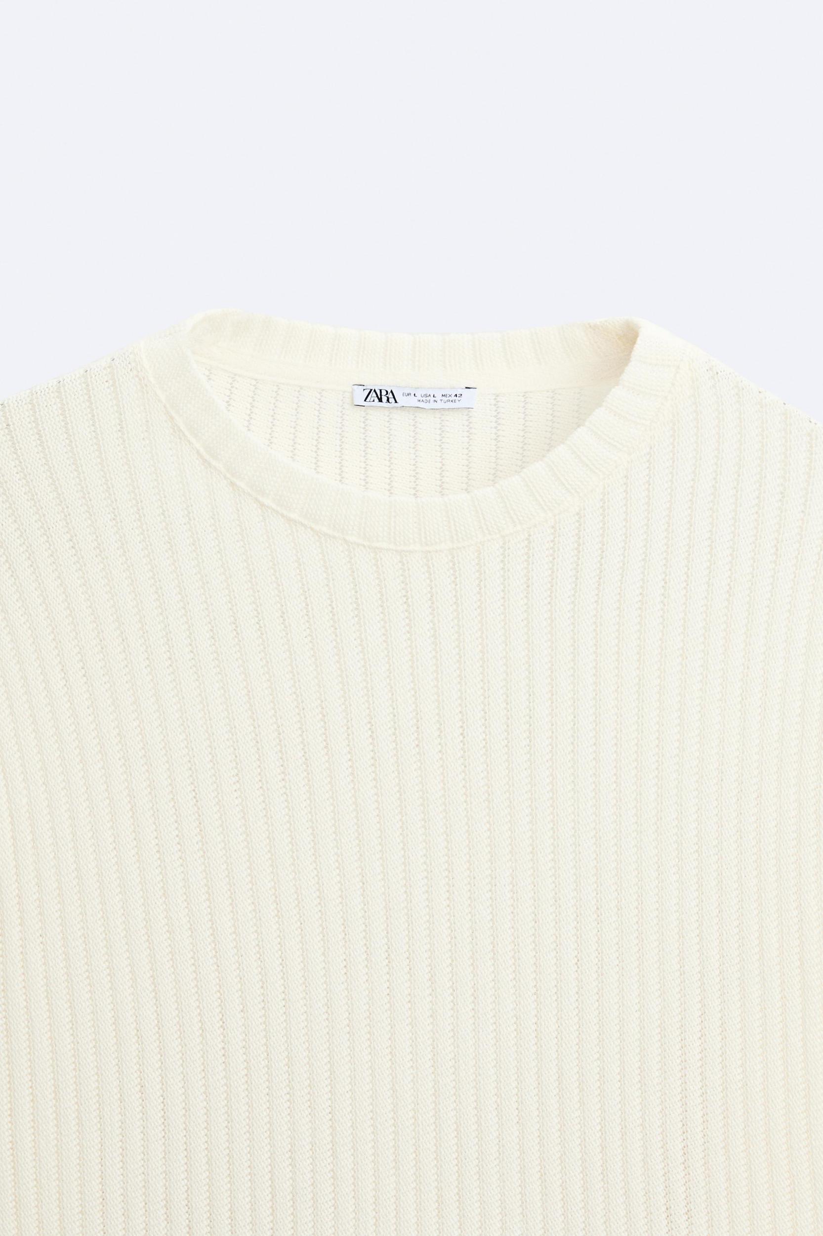 STRUCTURED OPEN WEAVE SWEATSHIRT Product Image