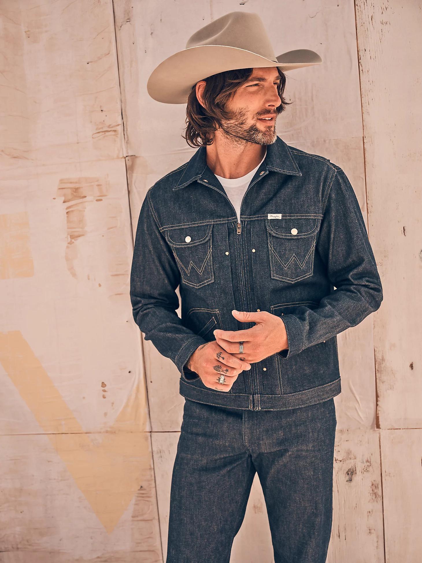Men's Cone Denim® White Oak Selvedge Jacket | Men's JACKETS & OUTERWEAR | Wrangler® Product Image