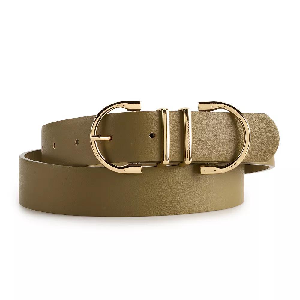 Women's madden girl Multi Metal Keeper Belt, Size: XL, Green Product Image