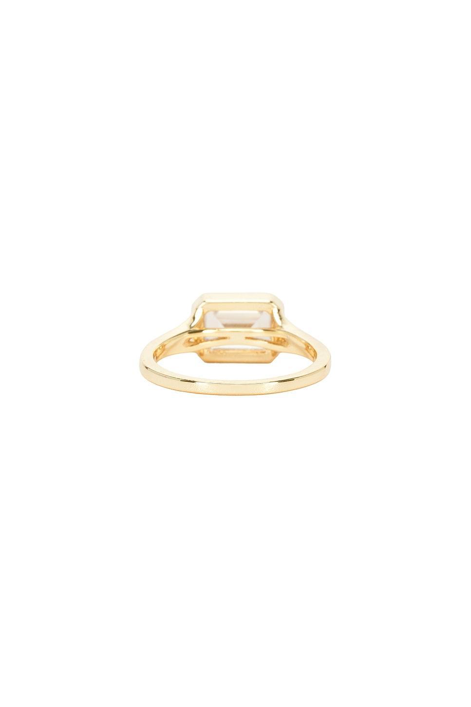 Emerald Cut Bezel Ring SHASHI Product Image