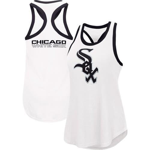 Women's G-III 4Her by Carl Banks White Chicago White Sox Tater Tank Top, Size: Small Product Image
