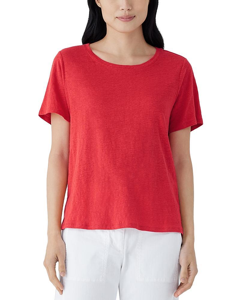Eileen Fisher Linen Crewneck Tee Product Image