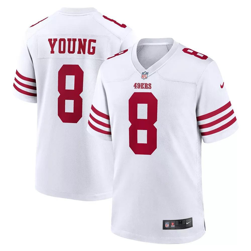 Men's Nike Steve Young White San Francisco 49ers Retired Player Game Jersey, Size: Small Product Image