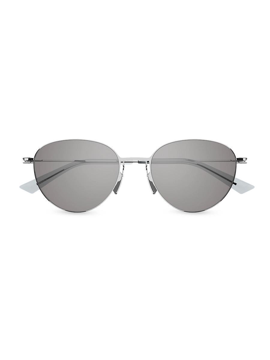 Mens Thin Triangle 51MM Round Sunglasses Product Image