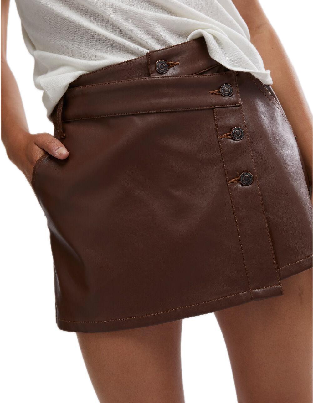 FREE PEOPLE Wynne Womens Vegan Mini Skirt Product Image