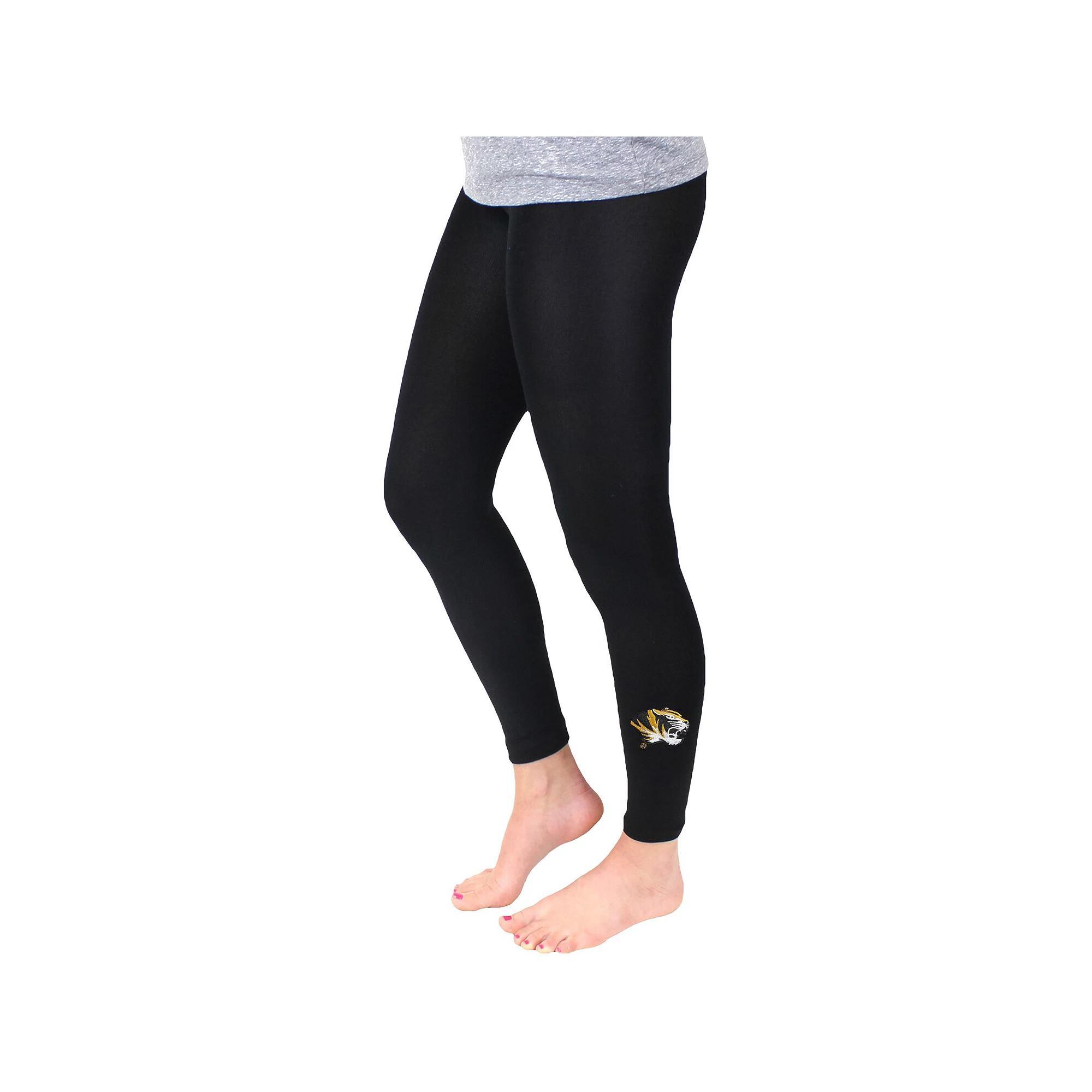 Women's ZooZatz Black Iowa Hawkeyes Fleece Lined Leggings, Size: Small/Medium Product Image