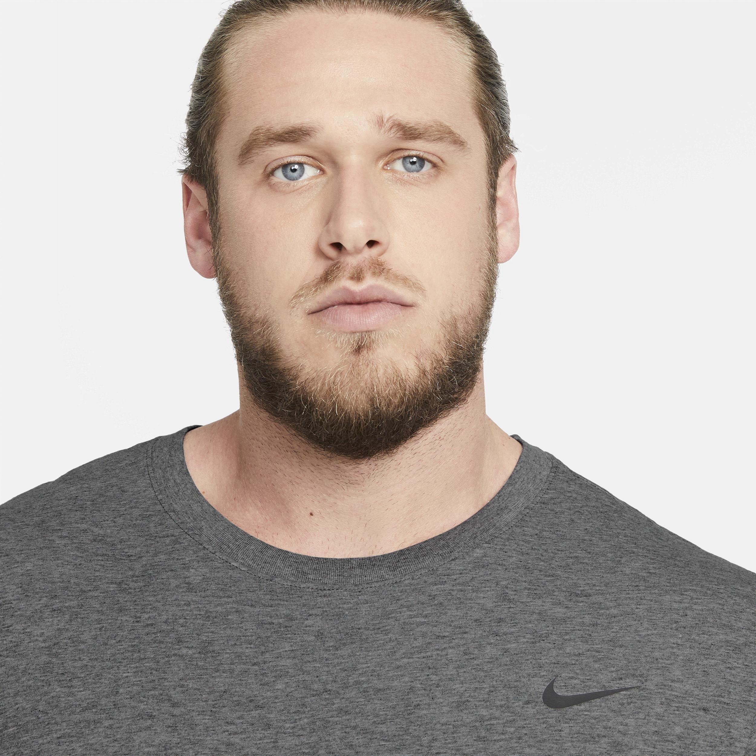 Men's Nike Dri-FIT Training Tee, Size: XL, Carbon Grey Product Image