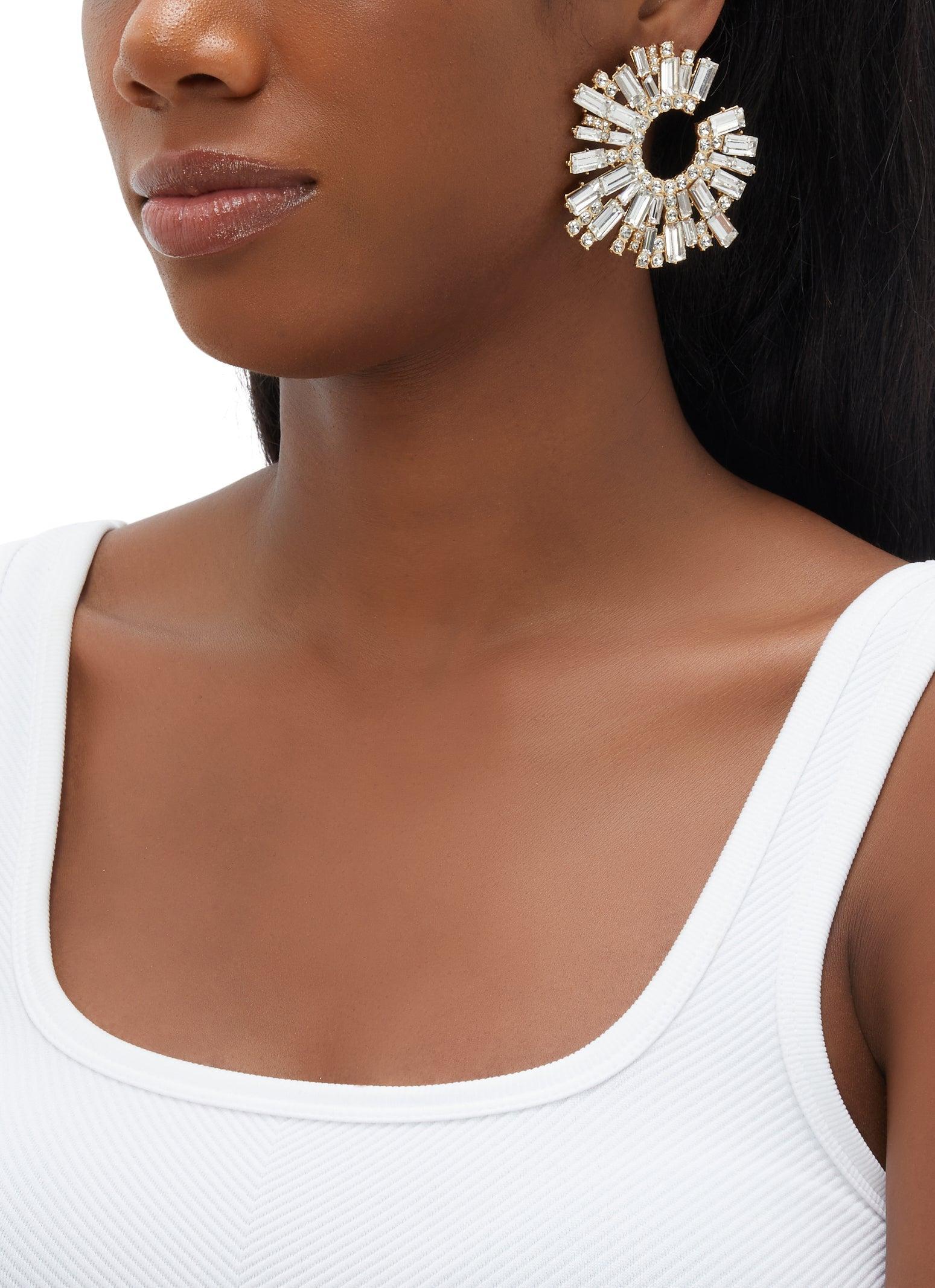 Religious Charm Layered Necklace and Drop Earrings Female Product Image
