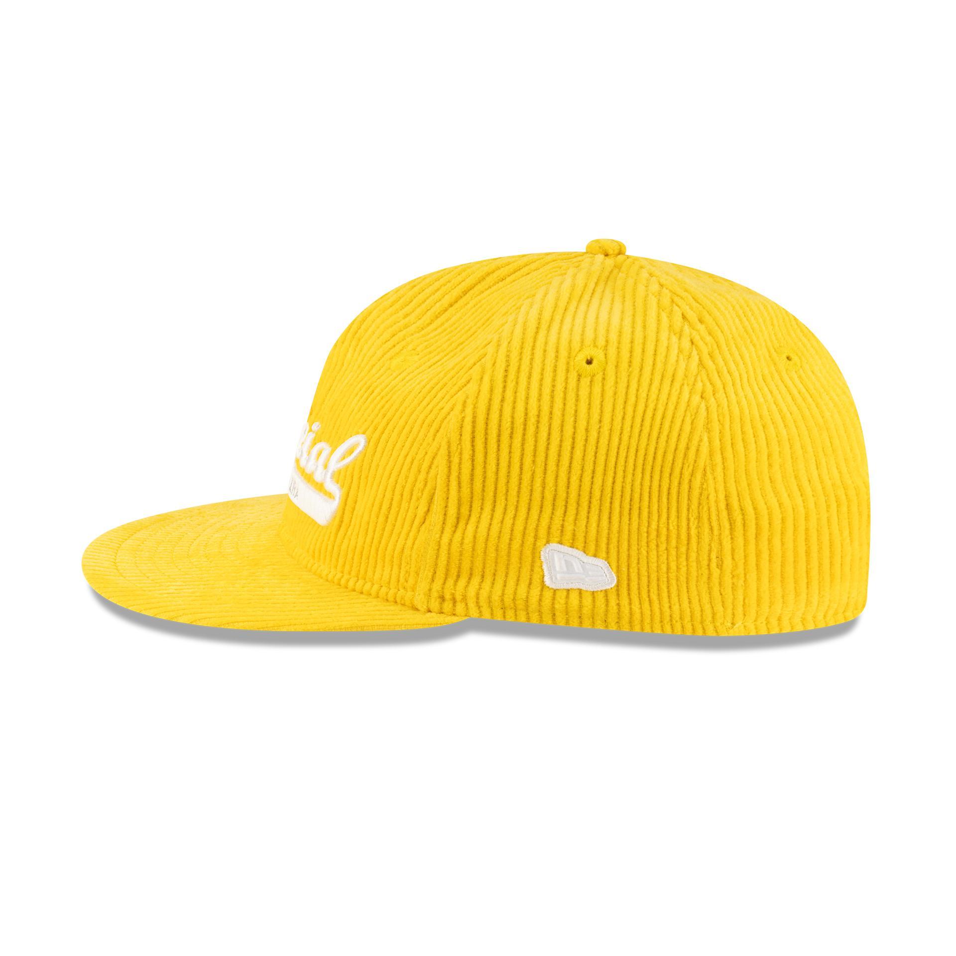 New Era Branded Official Corduroy Gold Retro Crown 9FIFTY Adjustable Hat Male Product Image