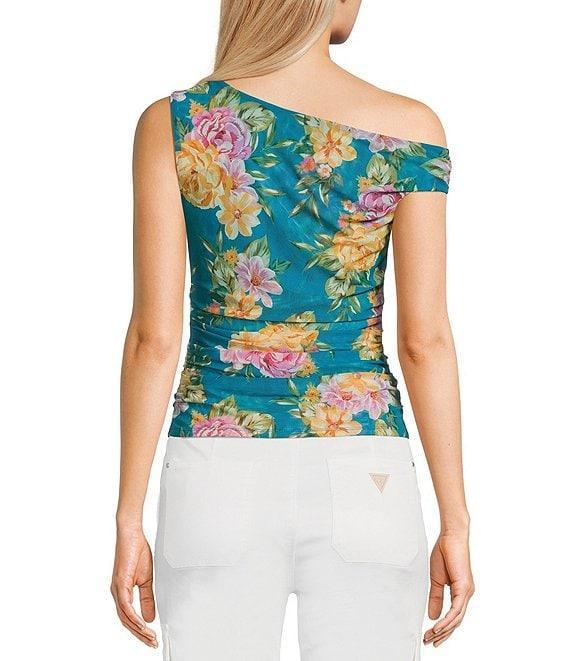 Guess Miri Floral Off-The-Shoulder Mesh Top Product Image