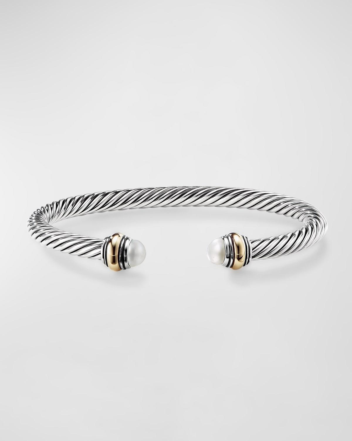 David Yurman Cable Classics Bracelet with Blue Topaz and Gold Product Image