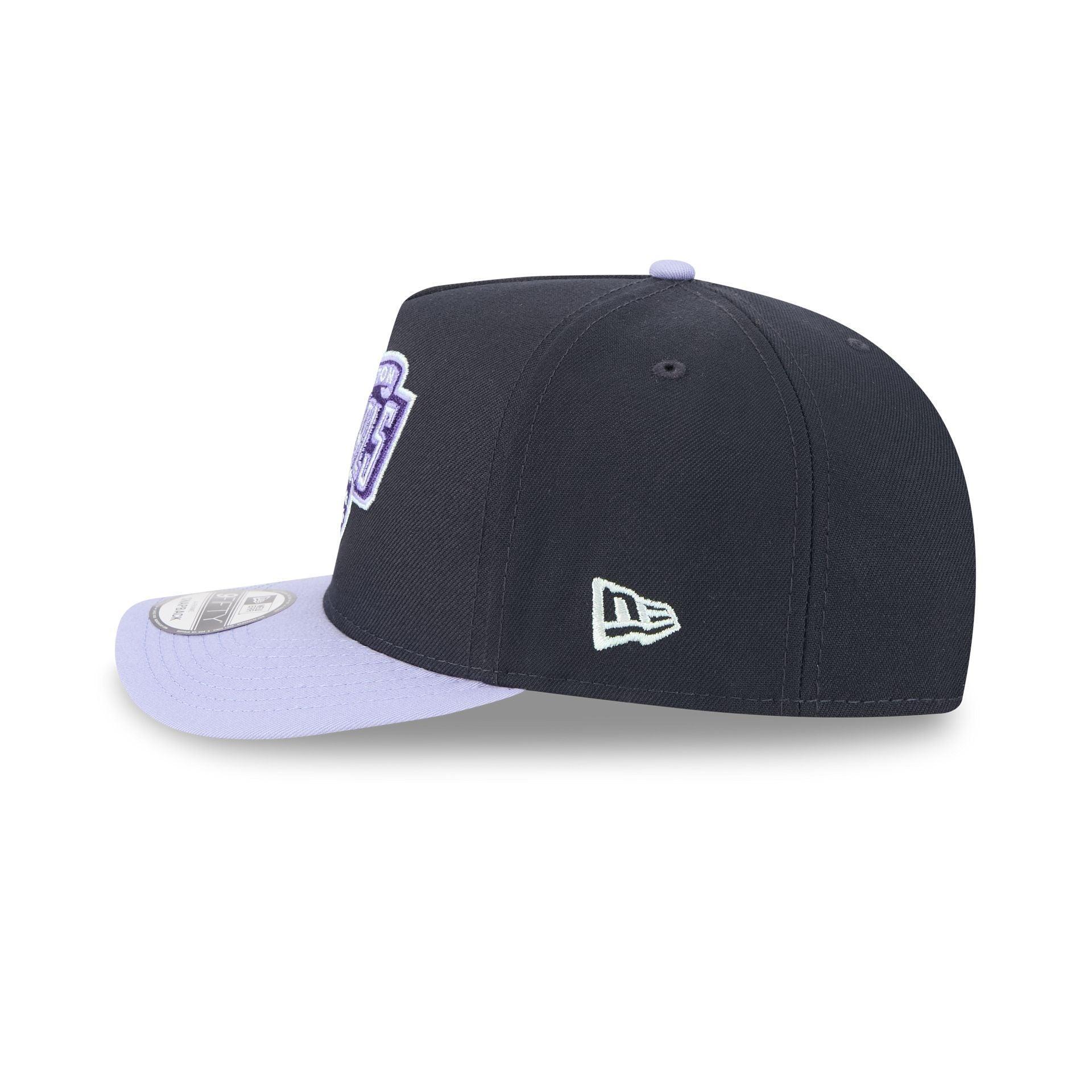 Washington Nationals Navy Lavender 9FIFTY A-Frame Snapback Hat Male Product Image