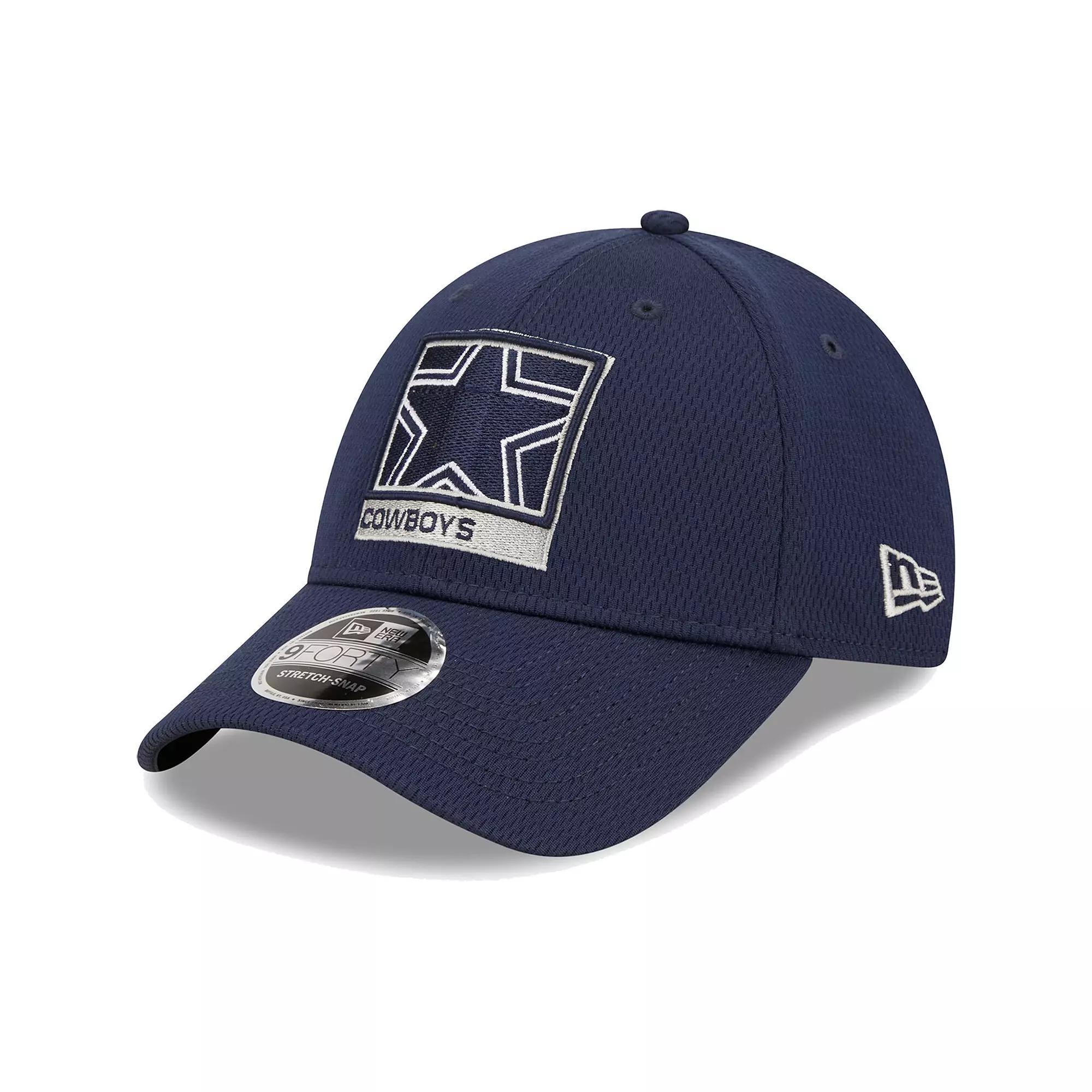 Mens New Era Dallas Cowboys Framed AF 9FORTY Snapback Hat, Blue Product Image