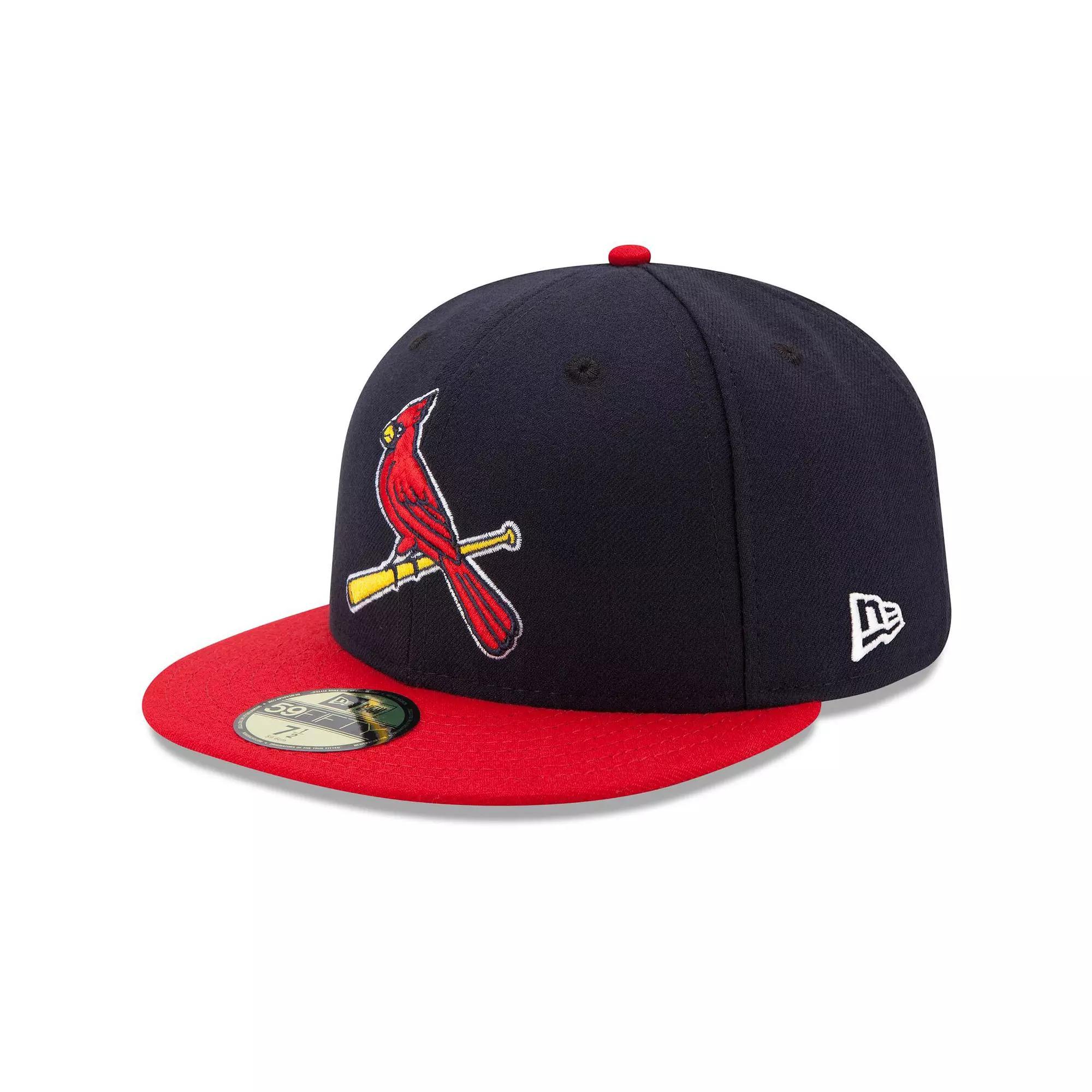 Mens New Era /Red St. Louis Cardinals Alternate 2 Authentic Collection On-Field 59FIFTY Fitted Hat Blue Product Image