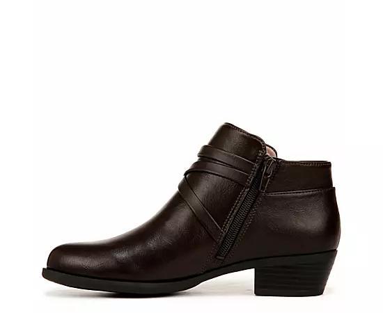 LifeStride Amara Women's Ankle Boots, Size: 8.5 Wide, Dark Brown Product Image