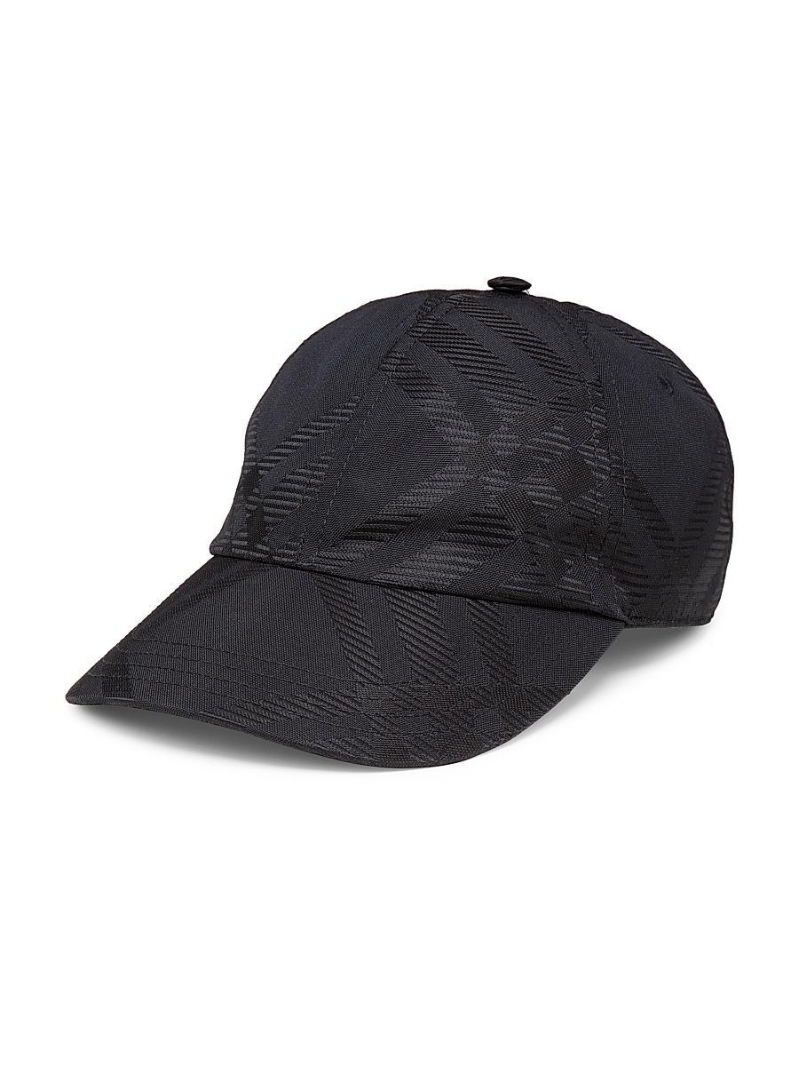 Mens Tonal Check Jacquard Baseball Cap Product Image