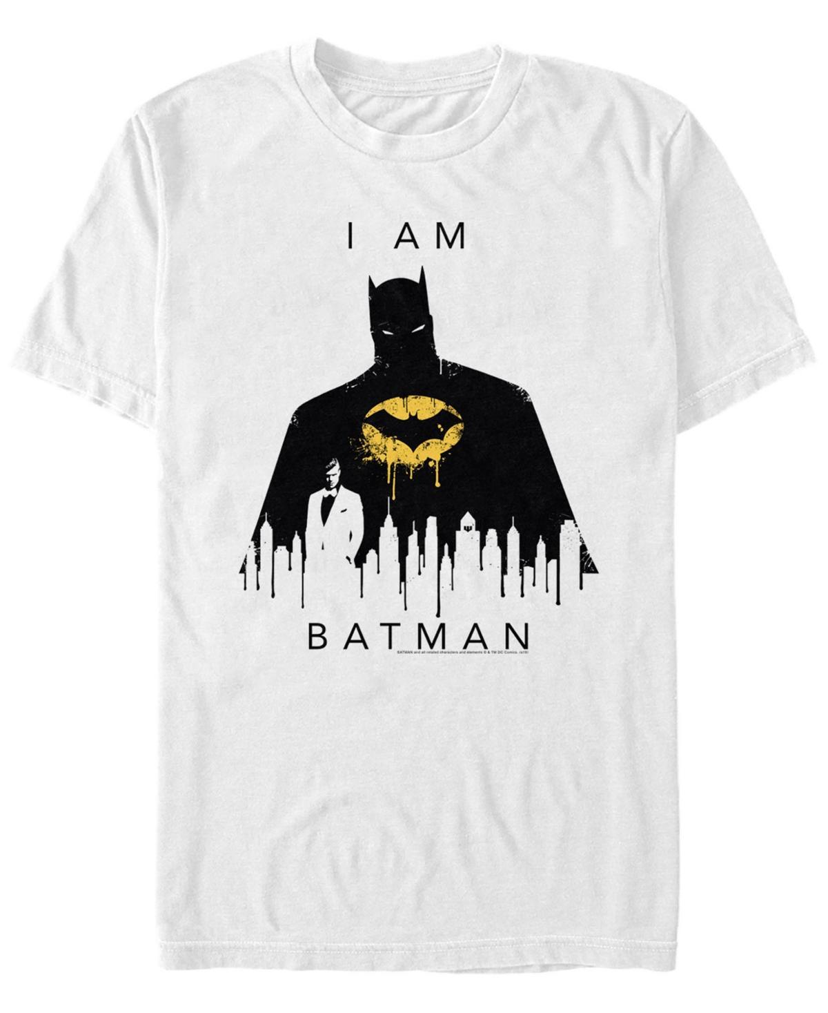 Men's Batman I Am Batman Tee, Size: XXL, White Product Image