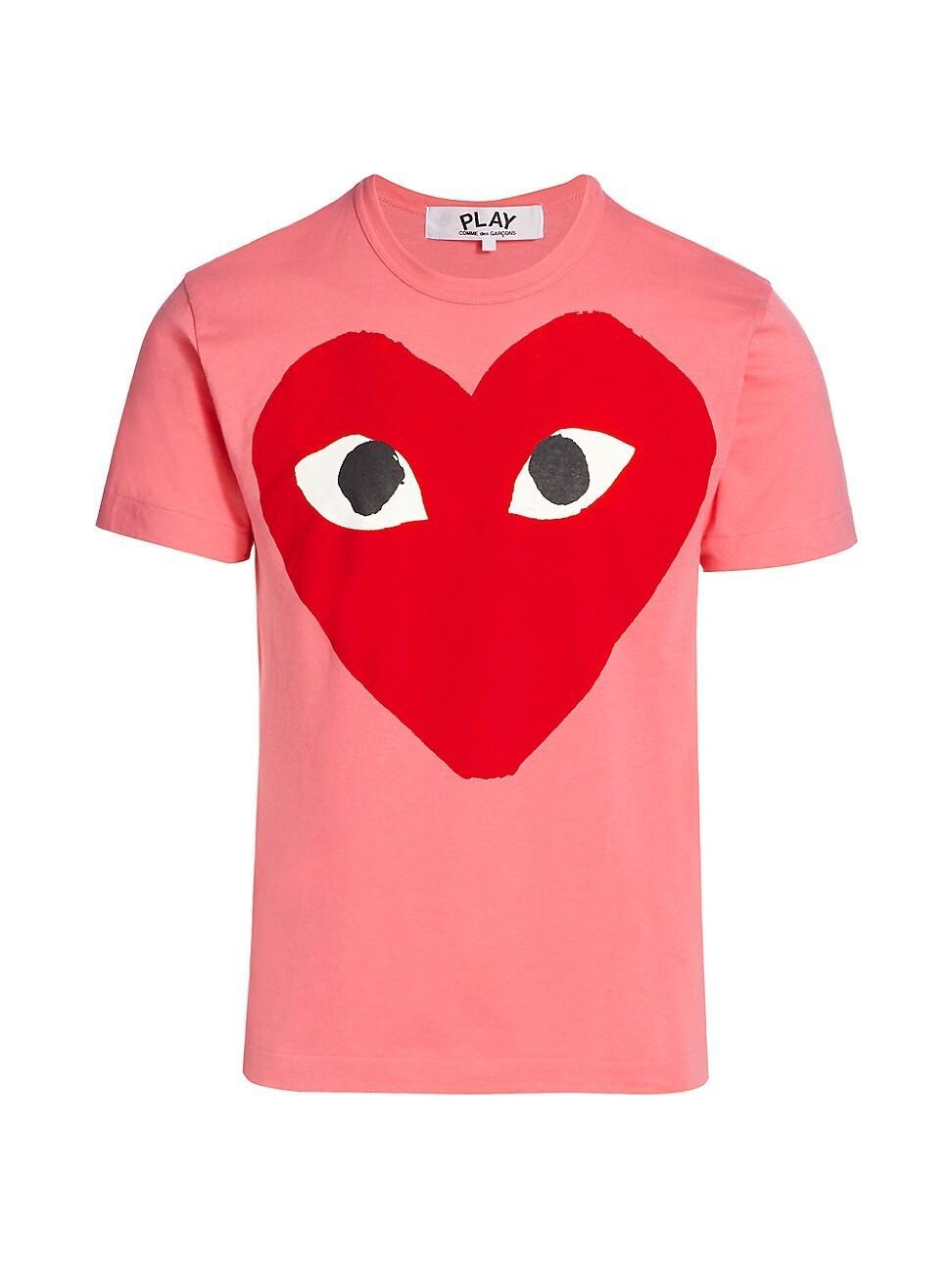 Mens Large Center Heart Graphic T-Shirt Product Image