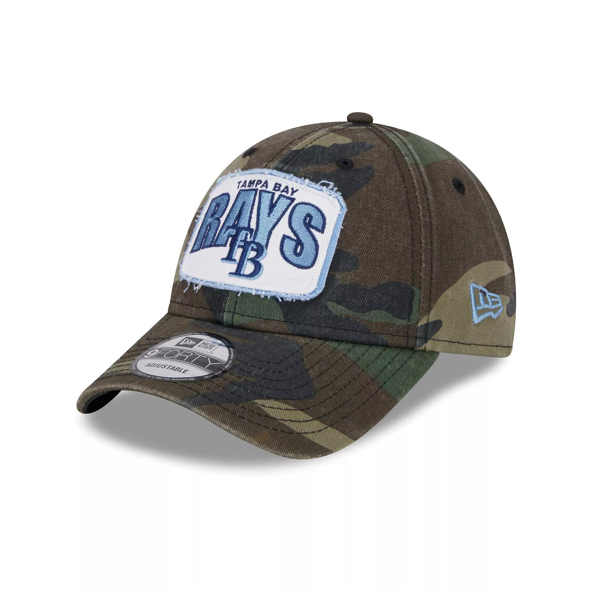 Men's New Era Camo Tampa Bay Rays Gameday 9FORTY Adjustable Hat, Green Product Image