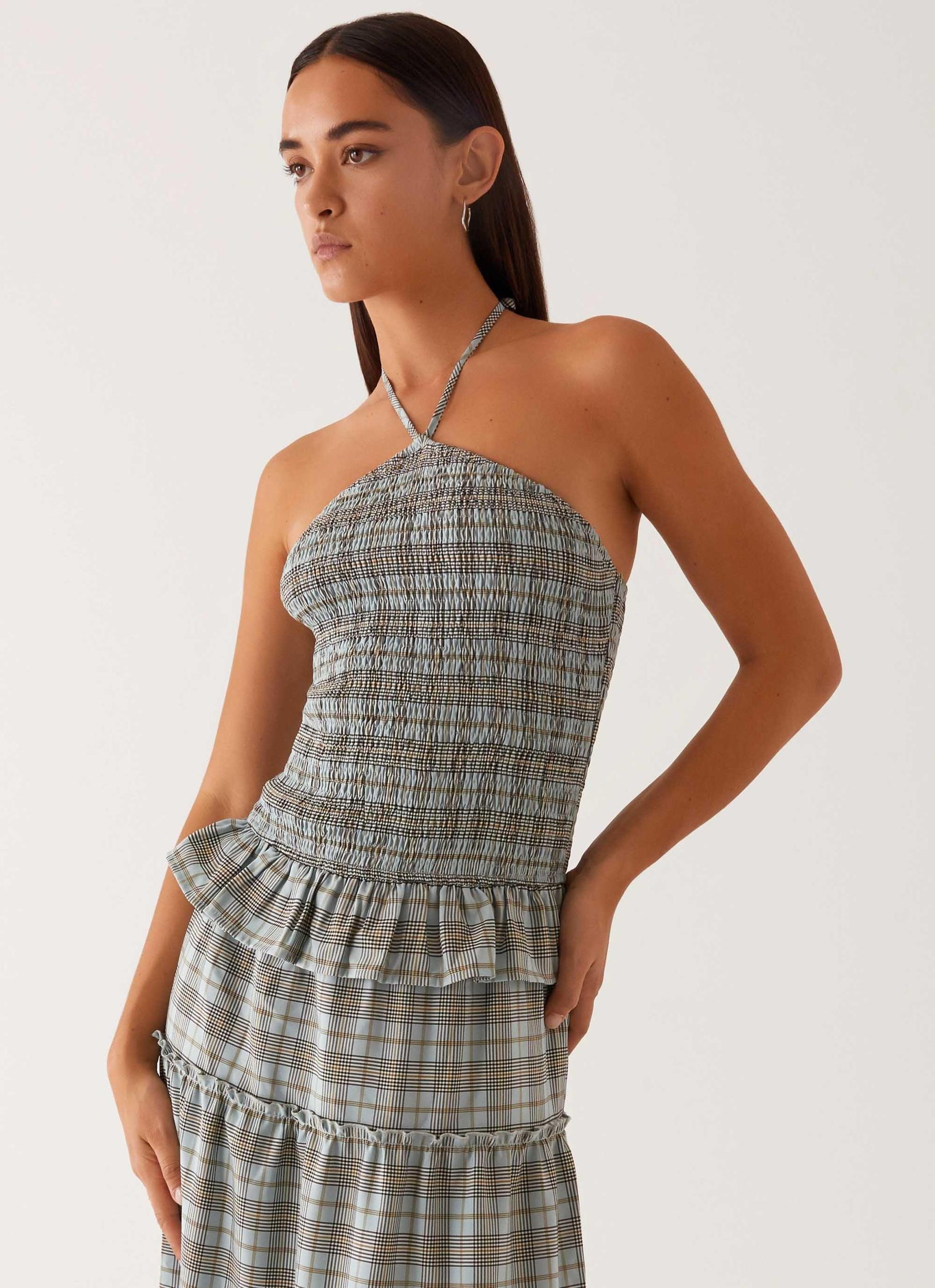 Picture This Maxi Dress - Check Product Image