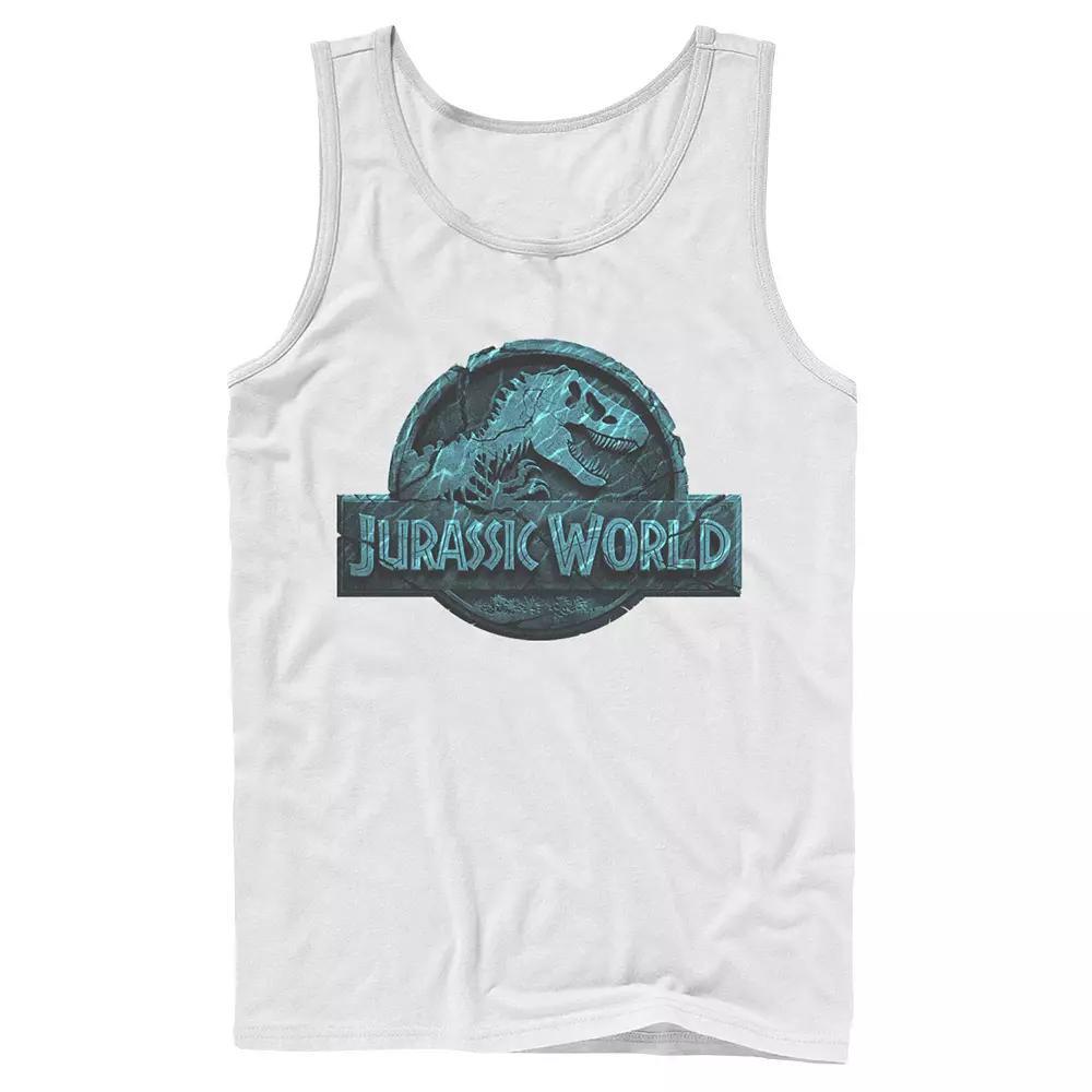Mens Jurassic World Two Logo Lost In The Deep Tank Top Product Image