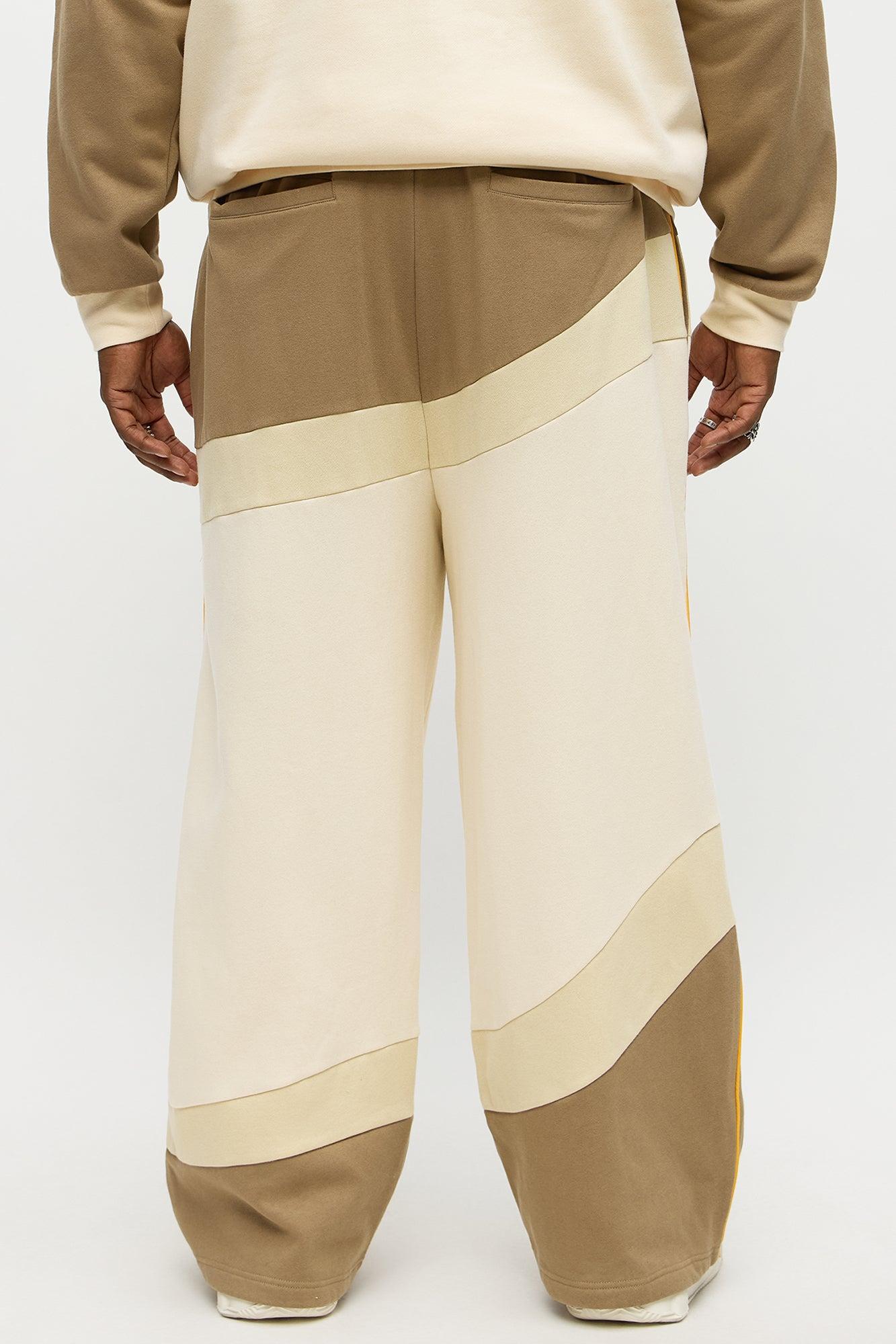 Been A Player Colorblock Sweatpant - Tan/Multi Product Image