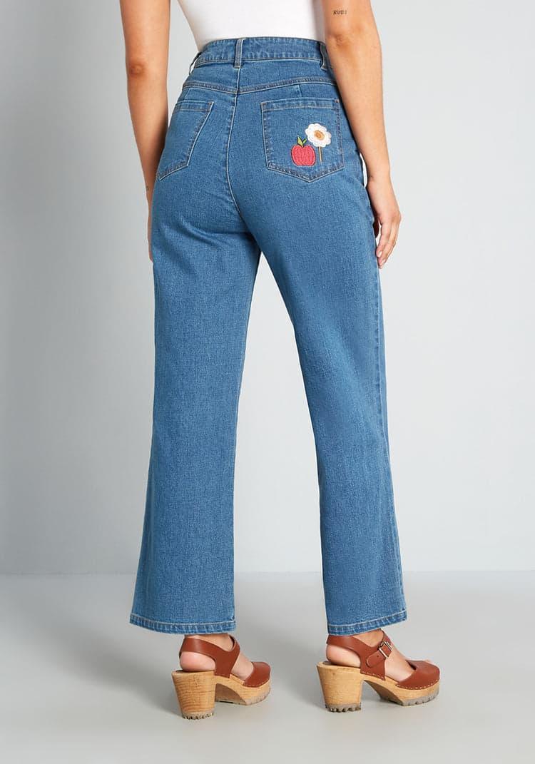 Splash of Nature Wide-Leg Jeans Product Image