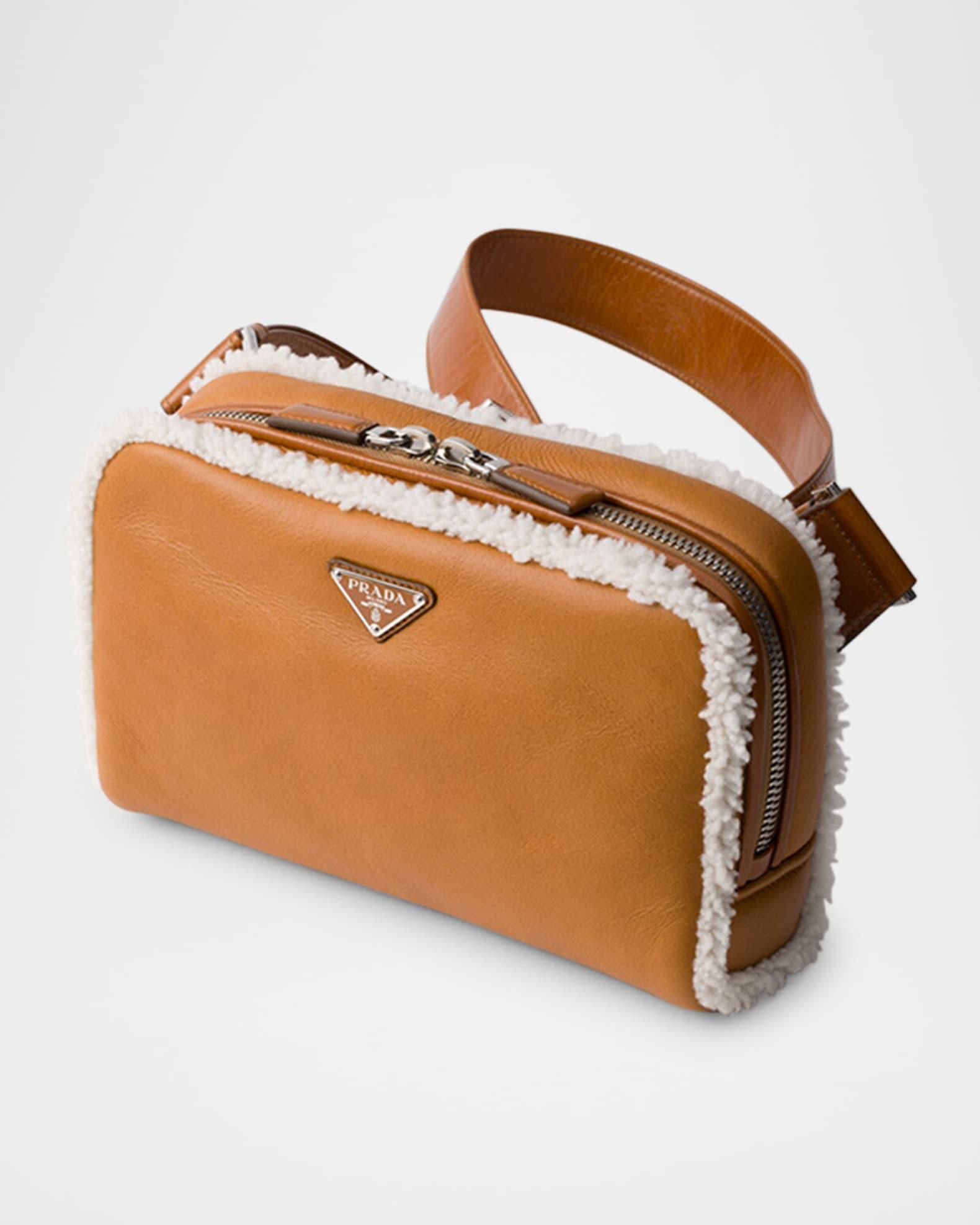 Men's Lamb Shearling Shoulder Bag Product Image