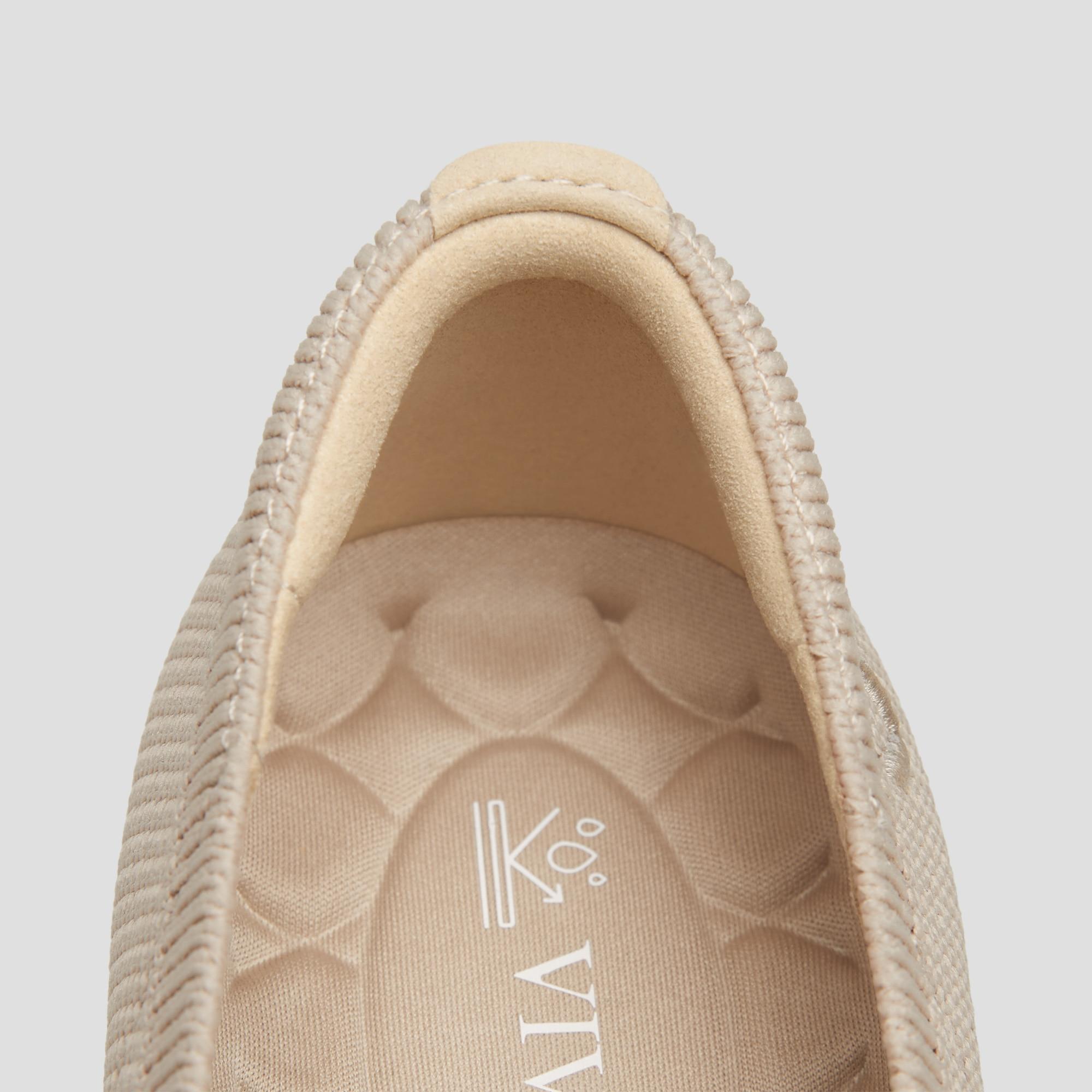 Water-Repellent Round-Toe Walking Flats (Claire Walker) Product Image