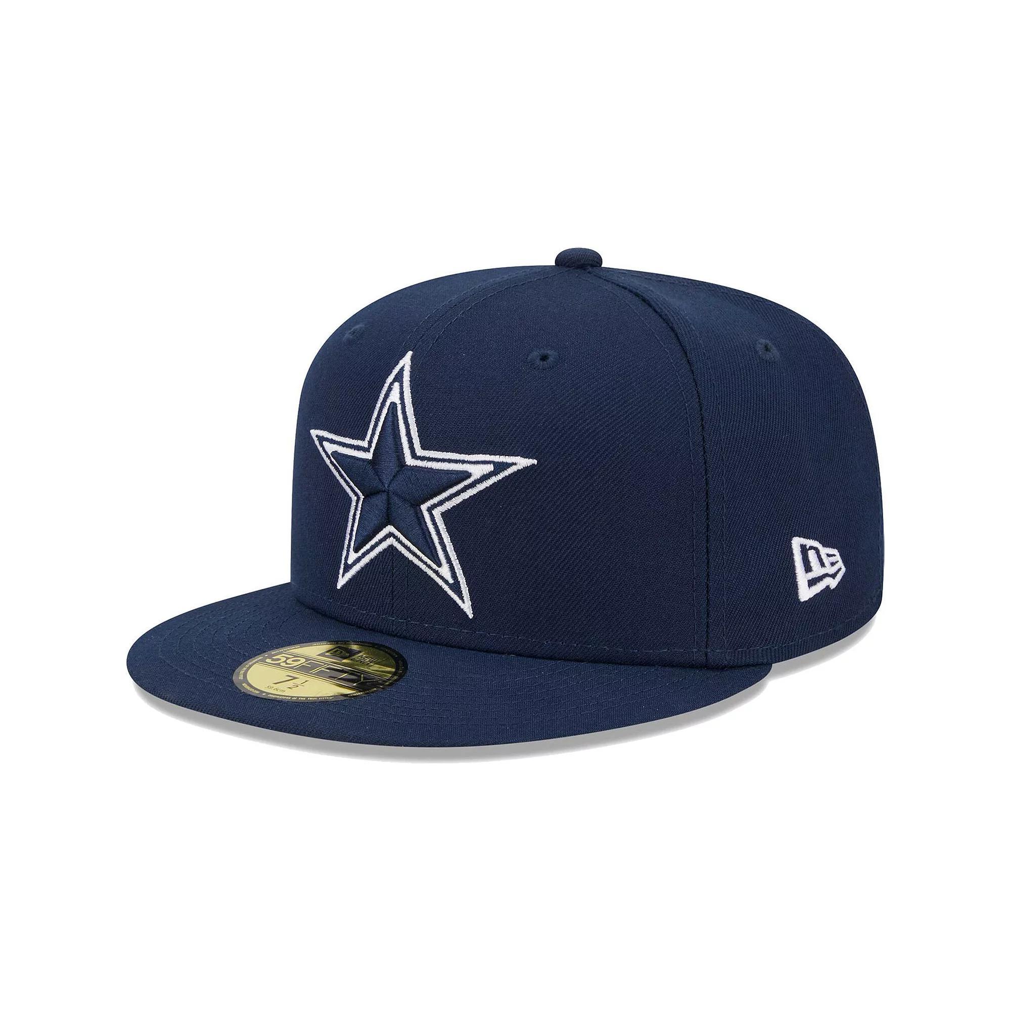 Men's New Era Navy Dallas Cowboys  Main 59FIFTY Fitted Hat, Size: 7 5/8, Blue Product Image