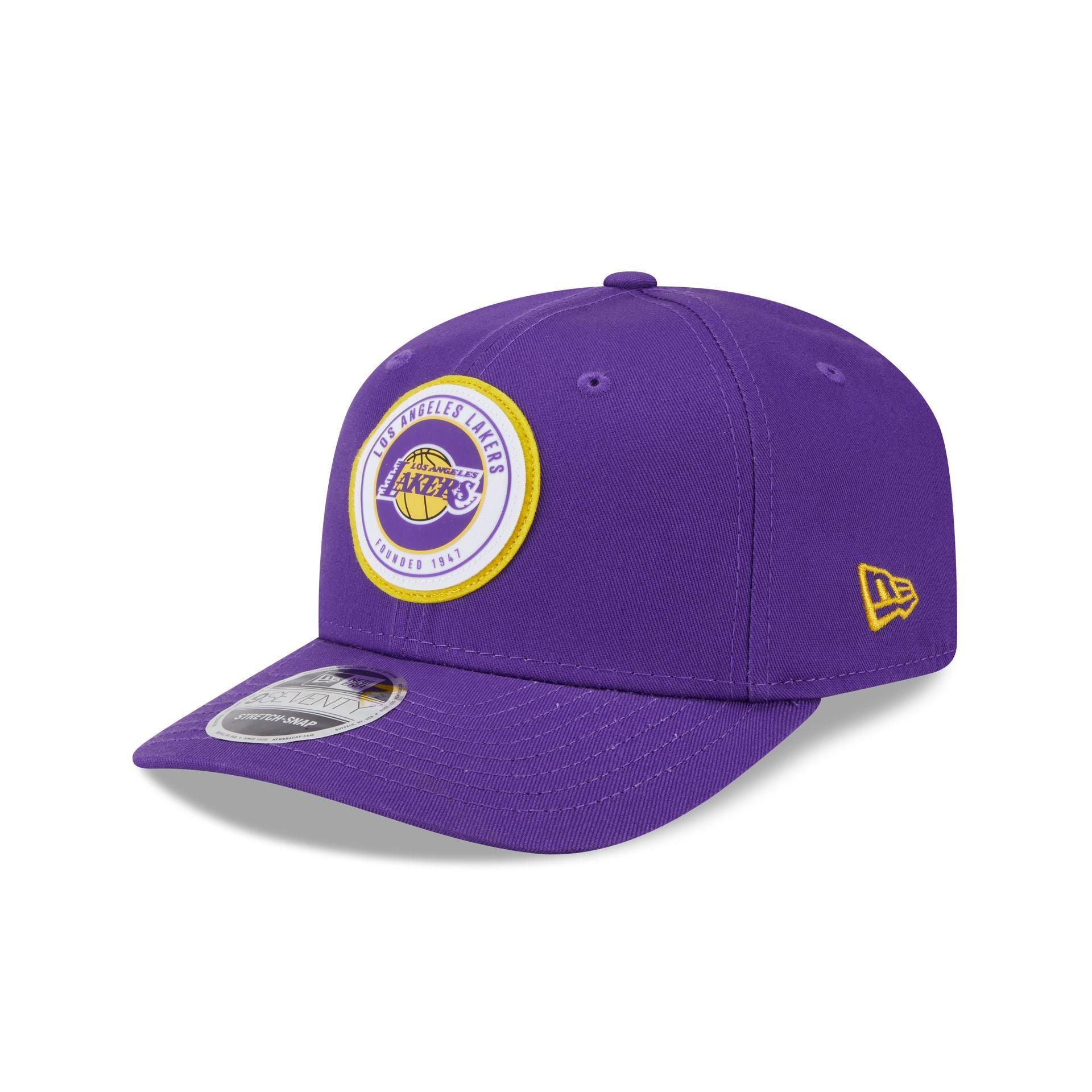 Los Angeles Lakers Circle Patch 9SEVENTY Stretch-Snap Hat Male Product Image