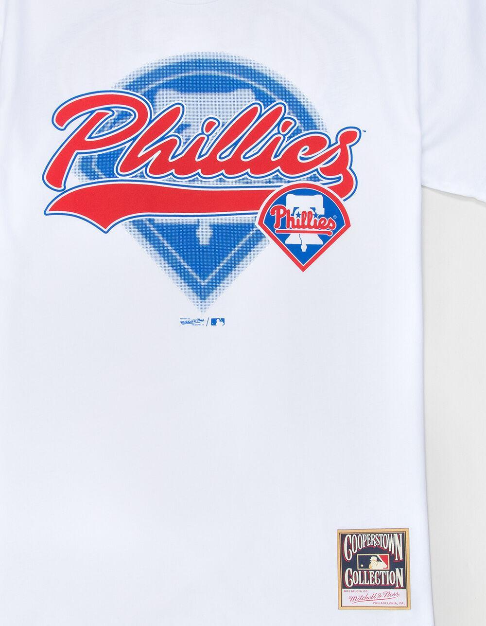 MITCHELL & NESS Philadelphia Phillies Oversweep Mens Tee - WHITE Product Image