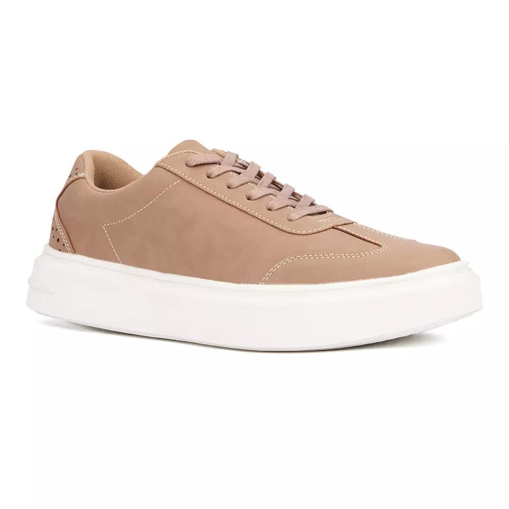 New York & Company Wilson Men's Low Top Sneakers, Size: 10, Beige Product Image