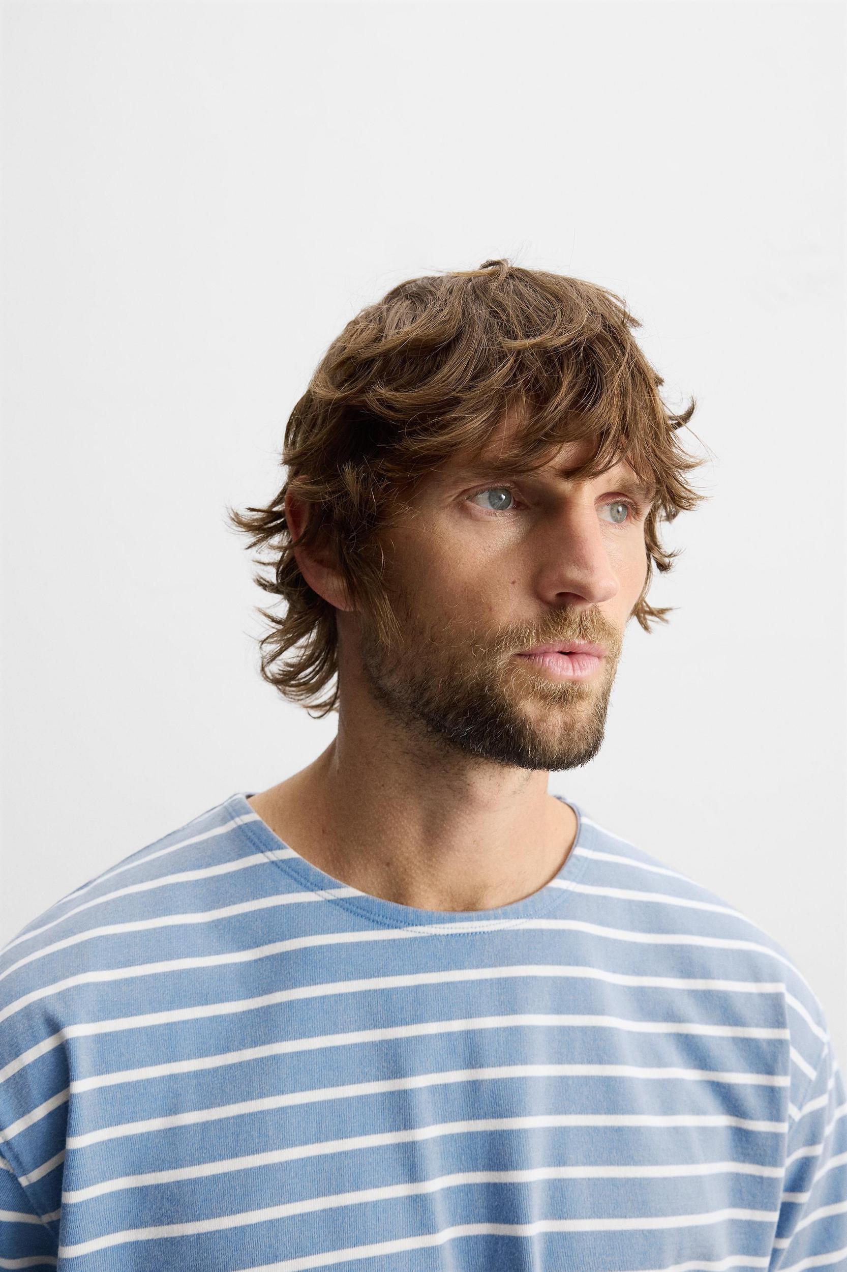 STRIPED JACQUARD T-SHIRT Product Image