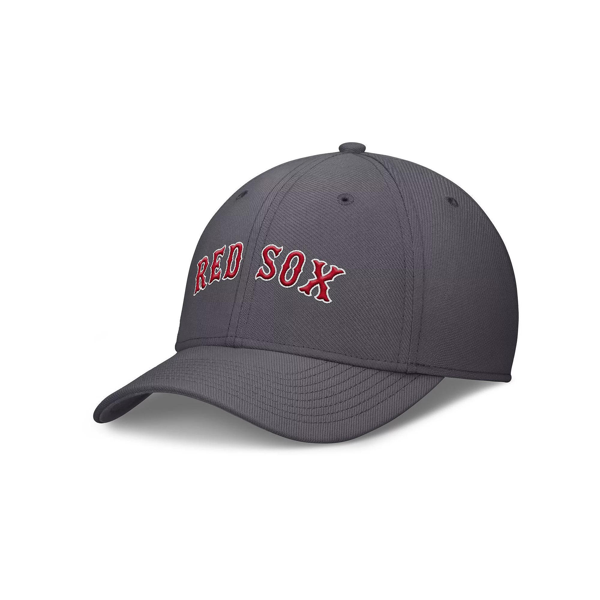 Men's Nike  Gray Miami Marlins Swoosh Performance Flex Hat, Size: Small/Medium, Grey Product Image