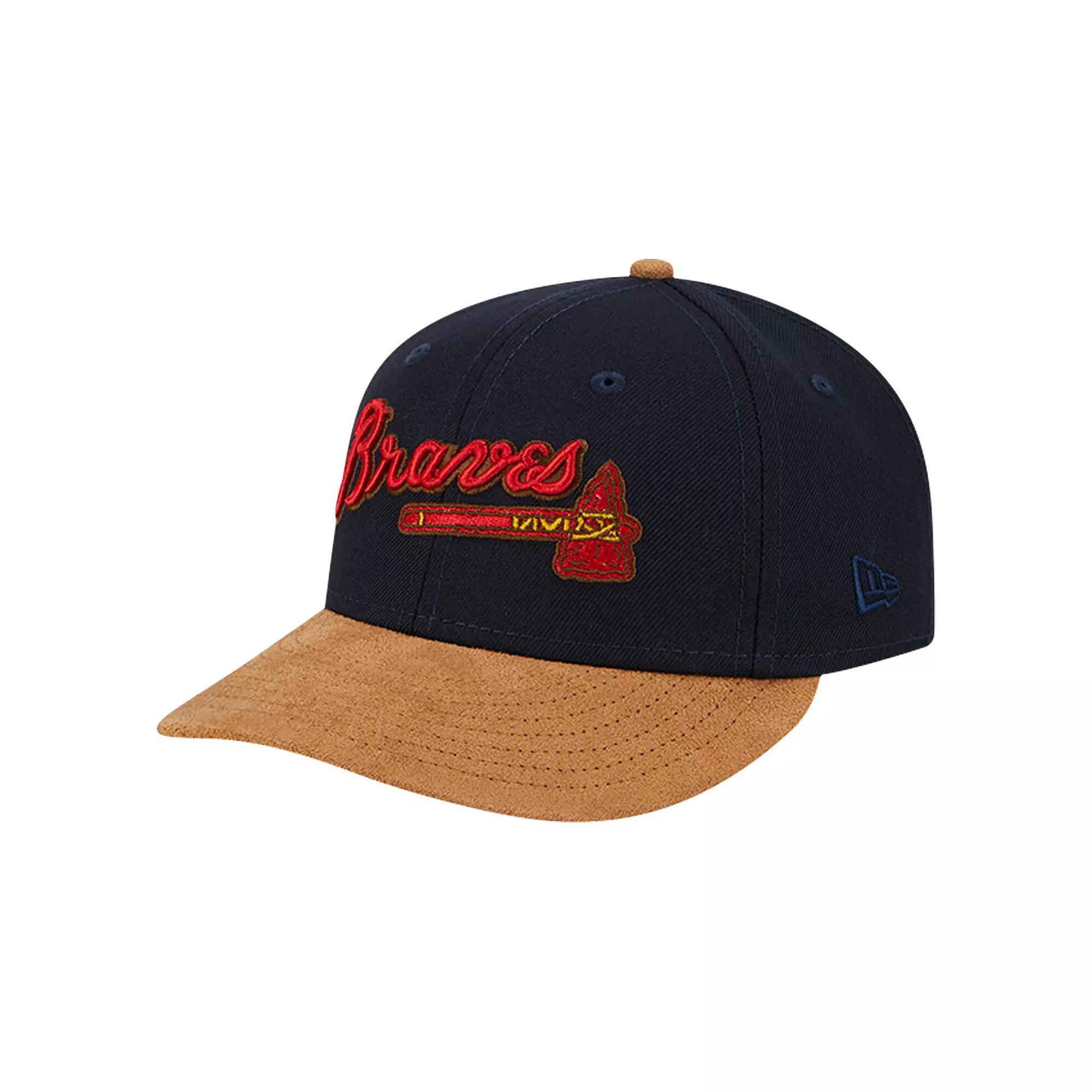 Men's New Era Navy New York Yankees Team Suede Visor Low Profile 59FIFTY Fitted Hat, Size: 7 1/2, Blue Product Image