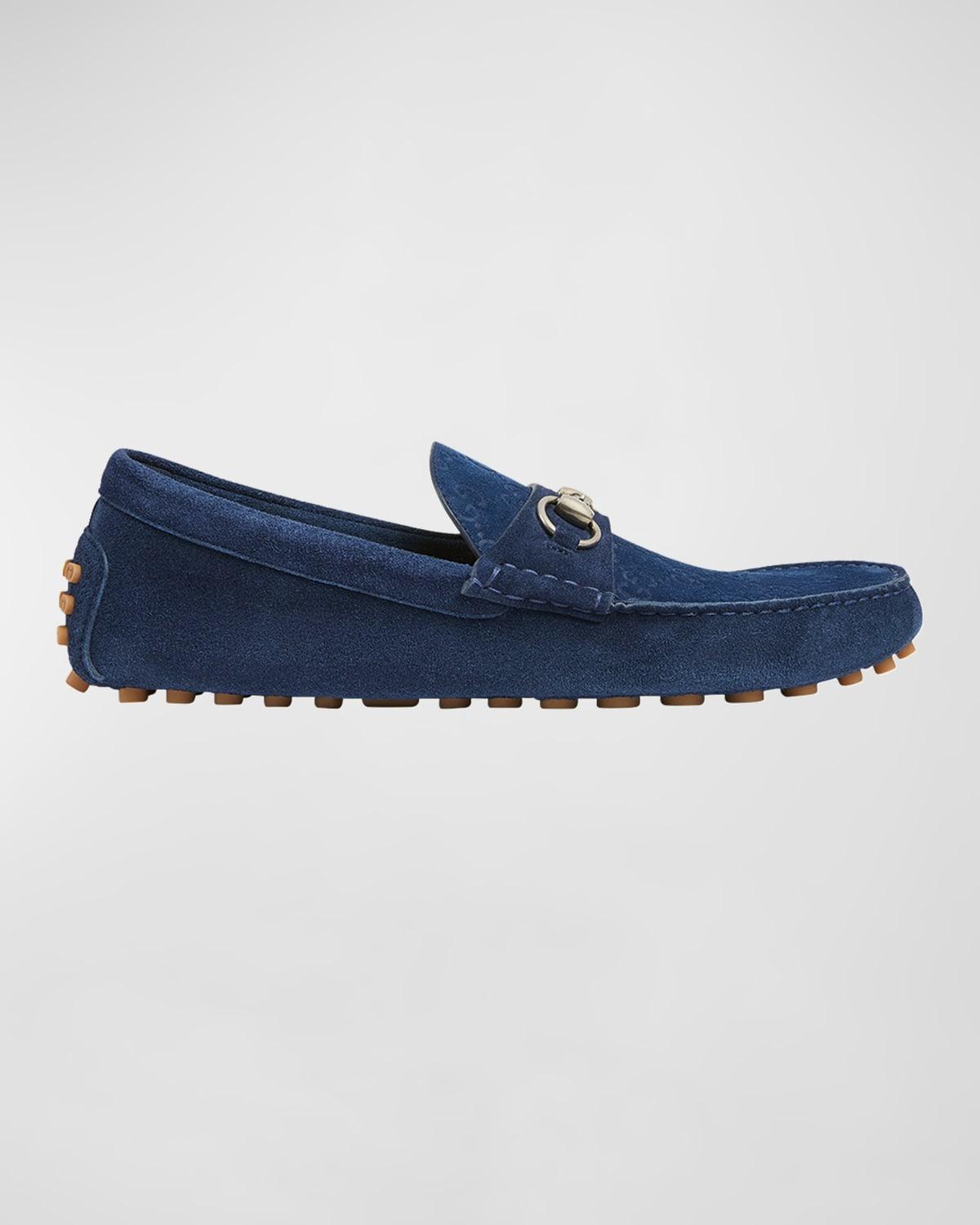 Mens Byorn Guccisima Suede Bit Loafers Product Image