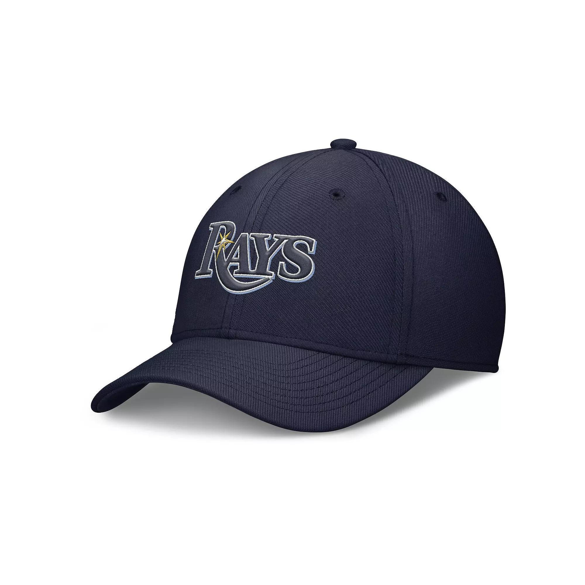Men's Nike Navy Tampa Bay Rays Rise Performance Flex Hat, Size: Small/Medium, Blue Product Image