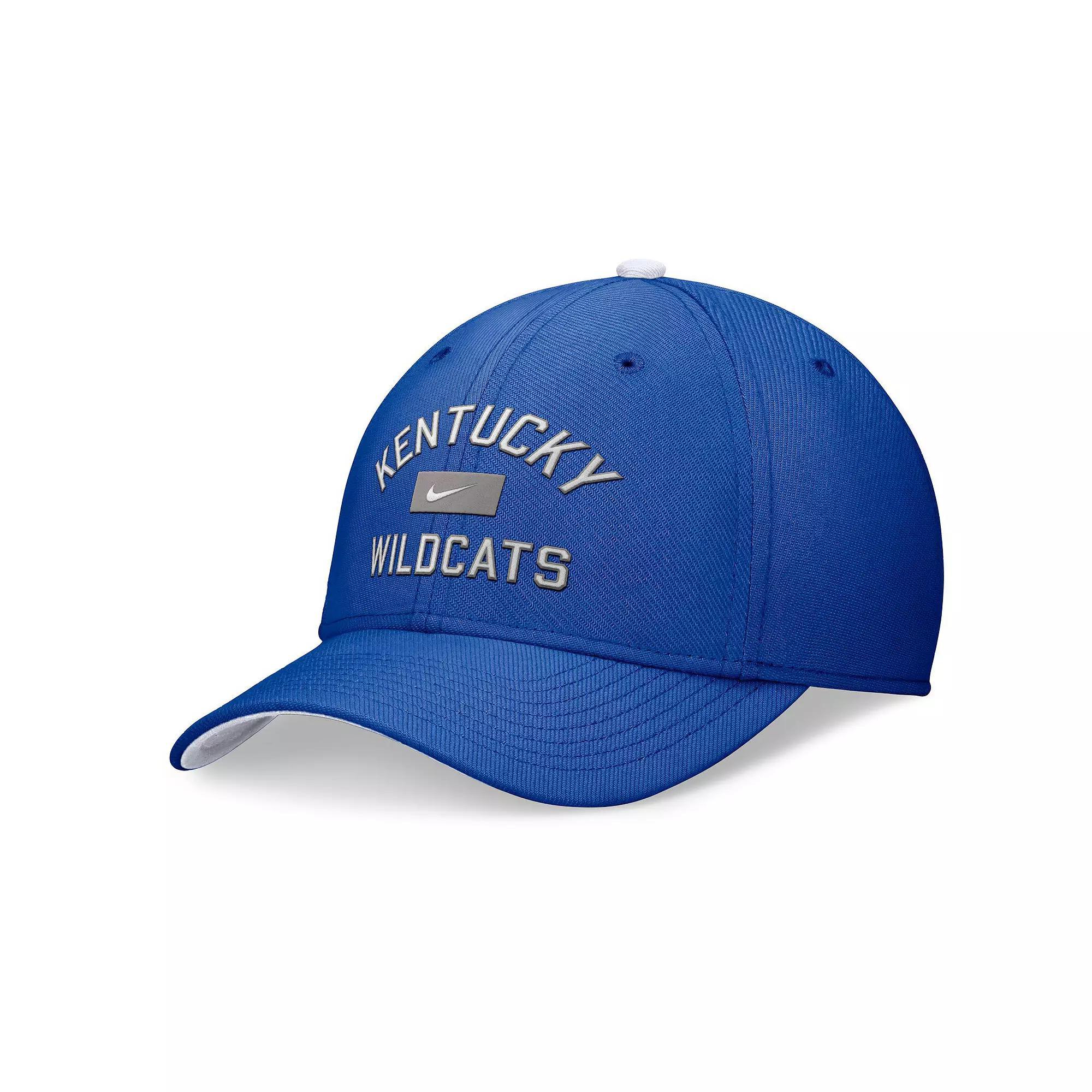 Men's Nike Royal Kentucky Wildcats Primetime Rise Swoosh Flex Hat, Size: Medium/Large, Blue Product Image