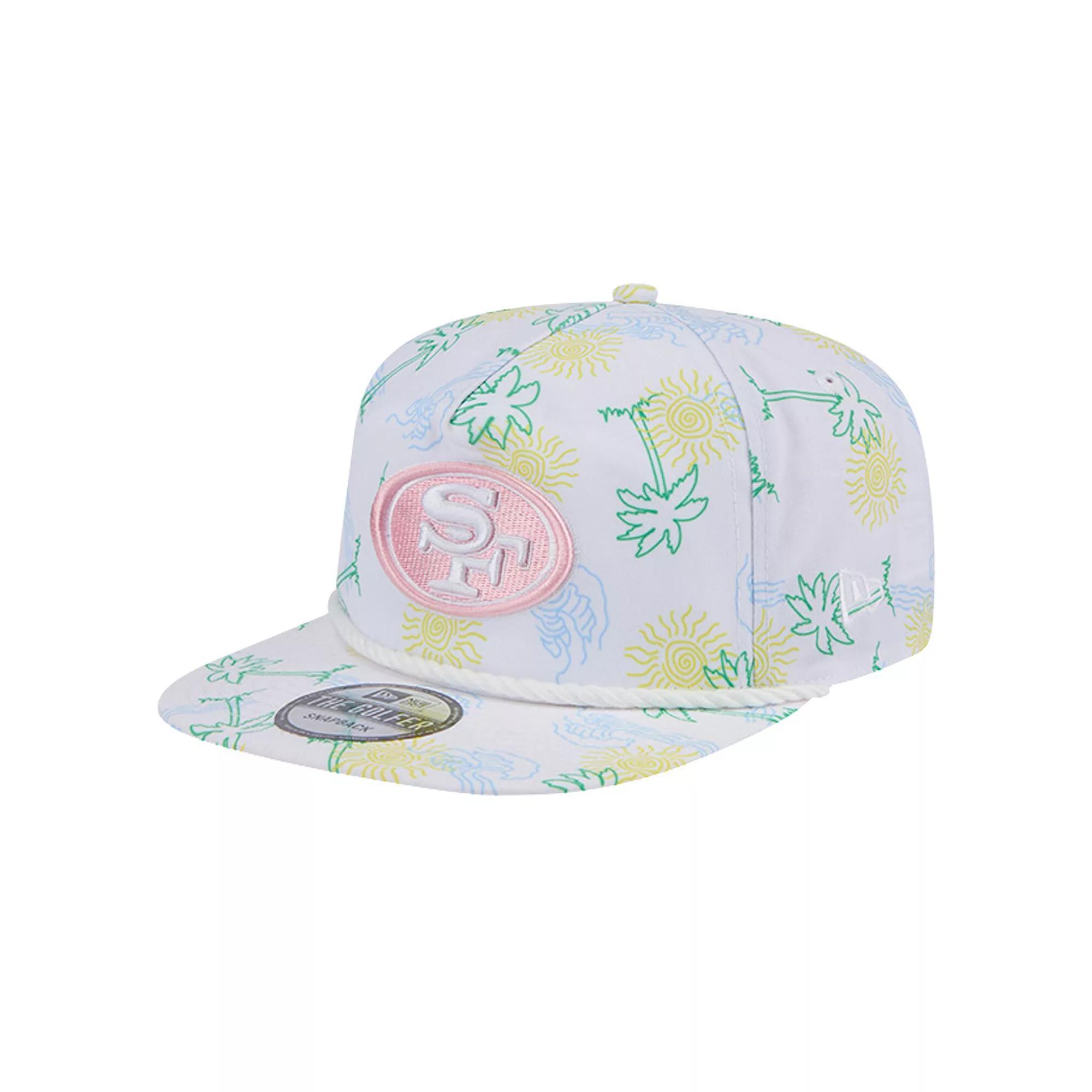 Men's New Era White San Francisco 49ers  Vacay Golfer Snapback Hat Product Image