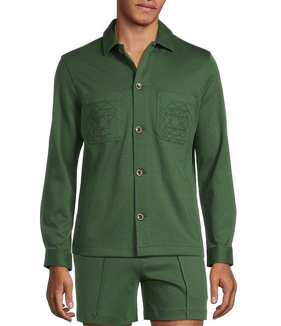 Murano From The Garden Collection Slim Fit Neoprene Shirt Jacket Product Image