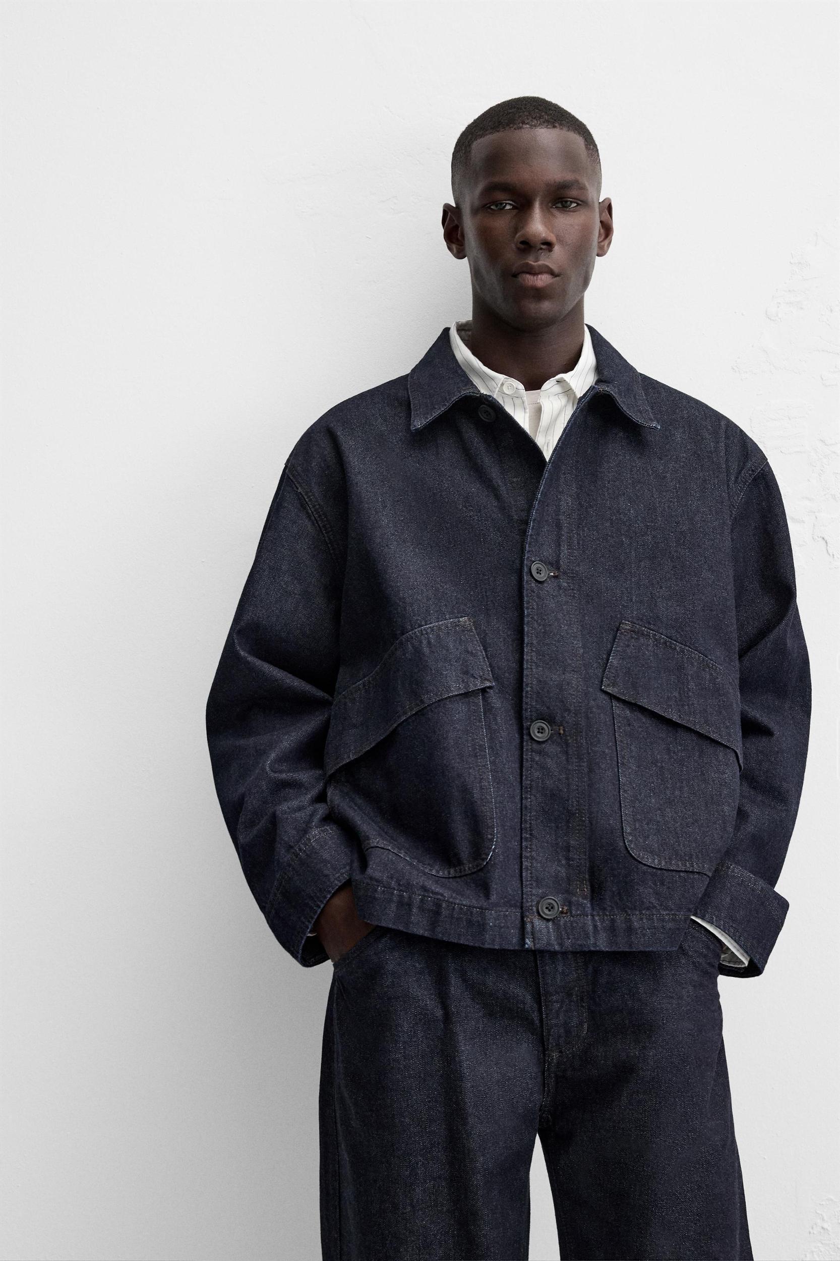 BOXY FIT DENIM JACKET Product Image
