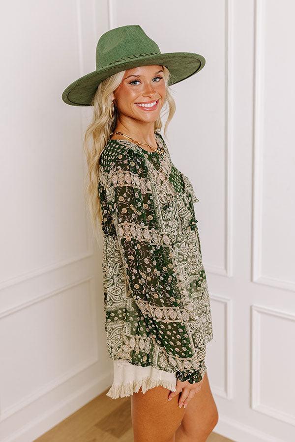 Changemaker Shift Top In Olive Product Image