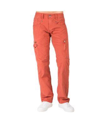 Mens Relaxed Straight Heavy Washed Canvas Premium Jeans Utility Zipper Pocket Product Image