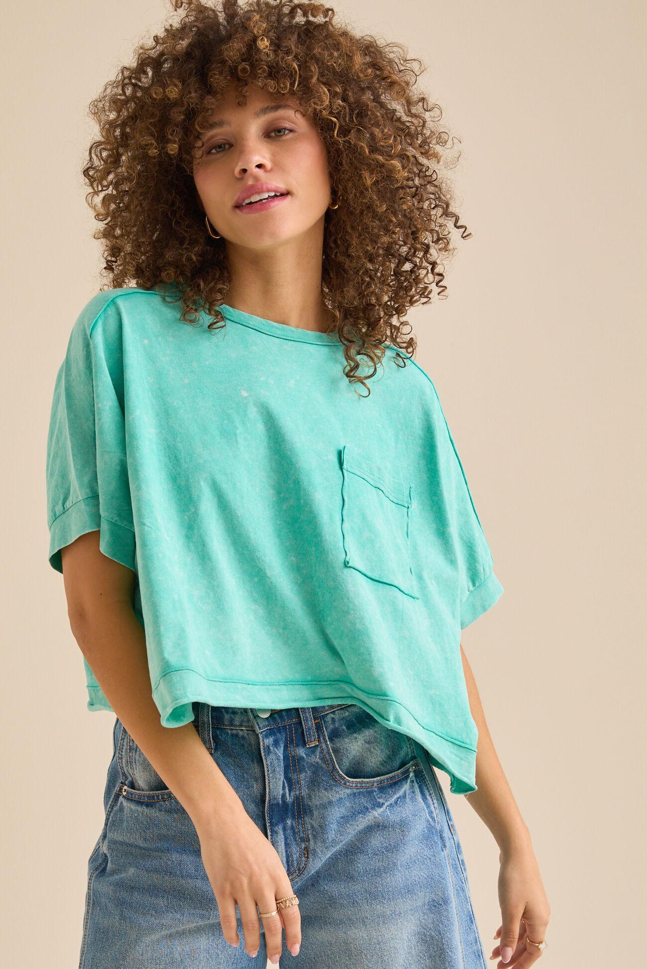 Khani Boxy Pocket Tee Product Image