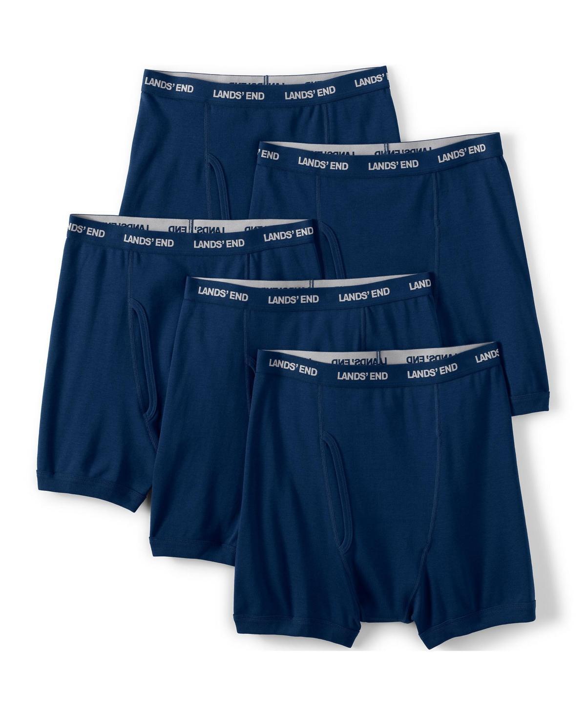 Lands End Mens Knit Boxer 5 Pack Product Image