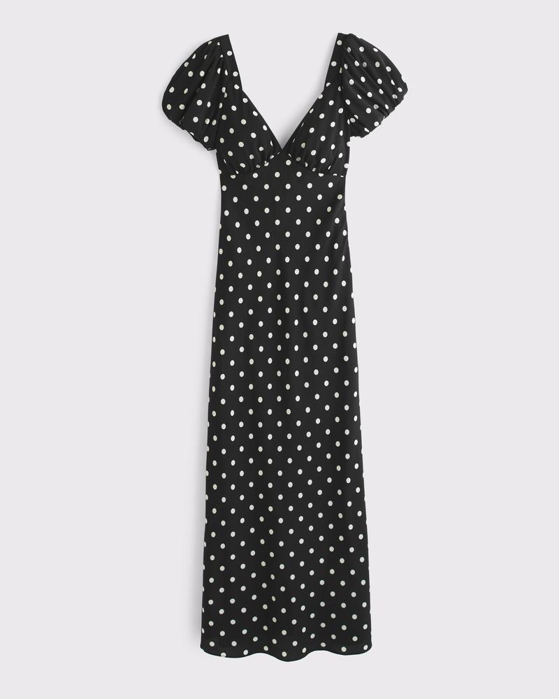 Puff Sleeve Midi Dress Product Image
