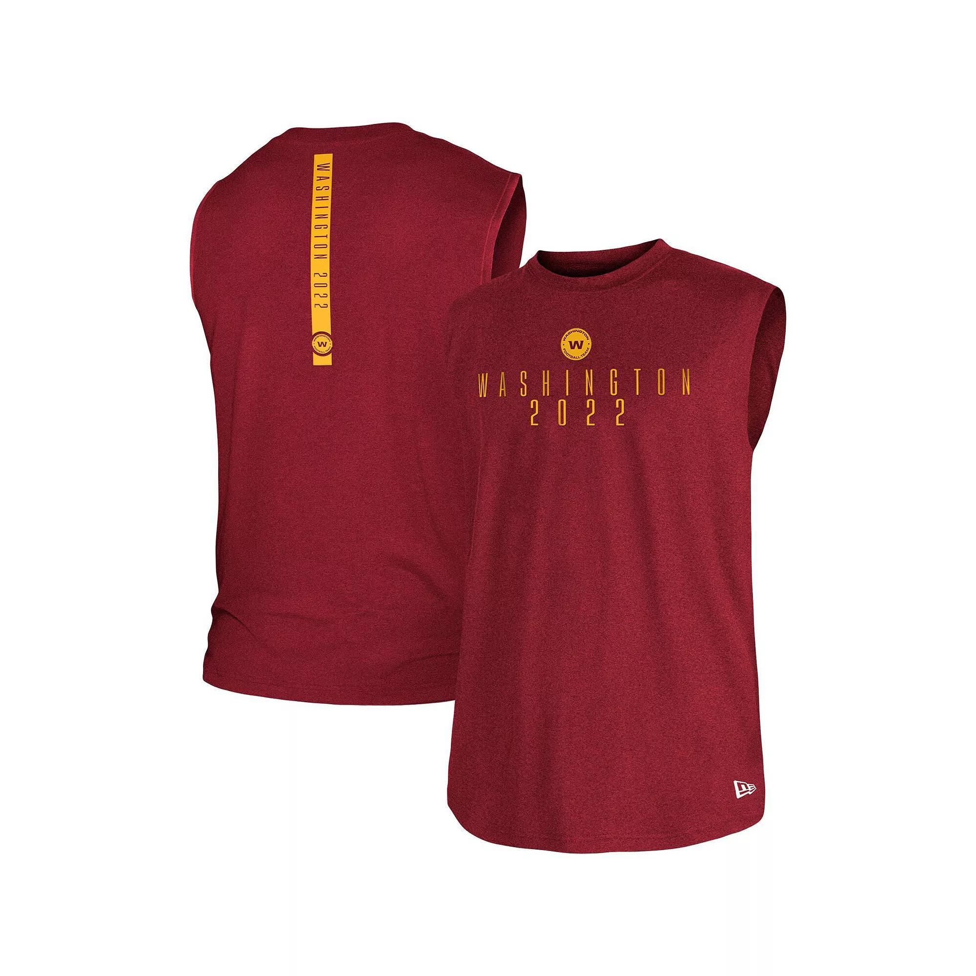 Men's New Era Burgundy Washington Commanders Team Muscle Tank Top, Size: Medium, Wft Med Re Product Image