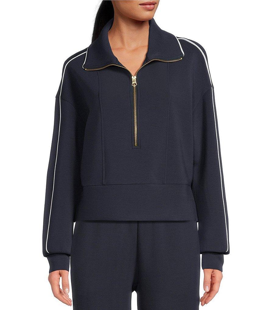 Varley Davenport Half Zip Drop Shoulder Sweatshirt Product Image