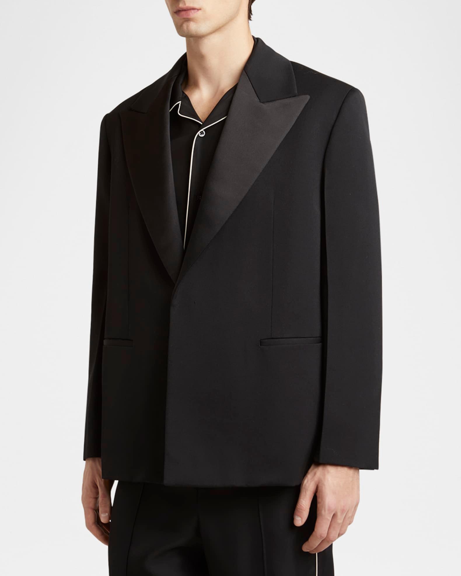 Men's Satin Peak Lapel Evening Jacket Product Image